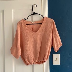 Suunday pink gauze top